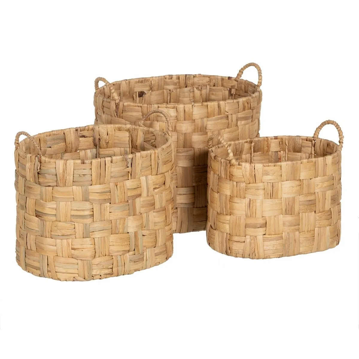 Set di Cesti Beige Fibra naturale 45 x 35 x 41 cm (3 Unità)