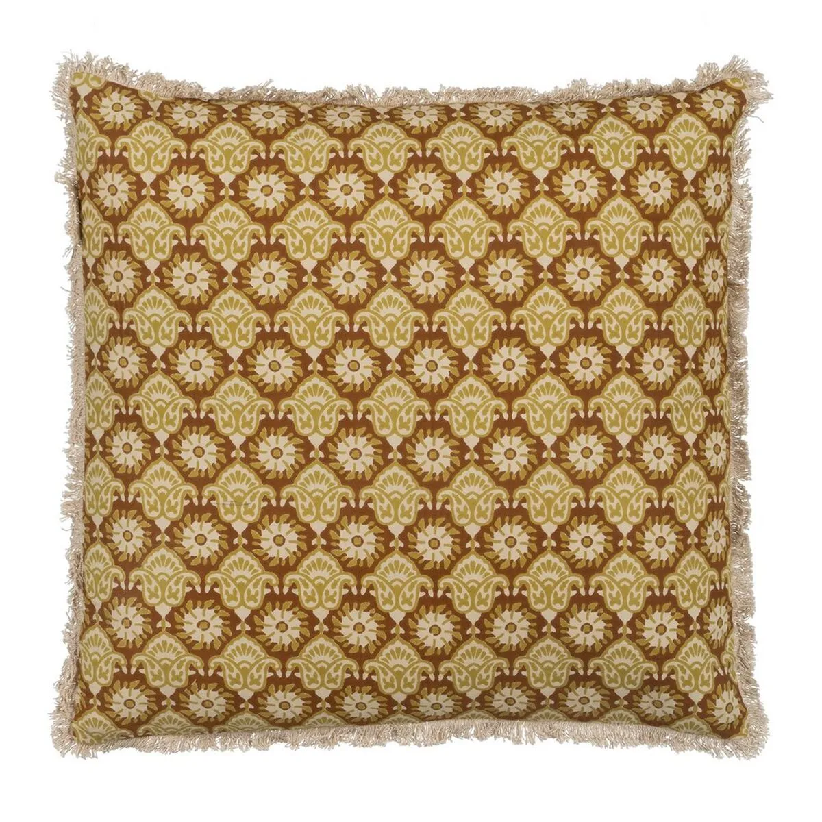 Cuscino Cotone Marrone Beige 50 x 50 cm