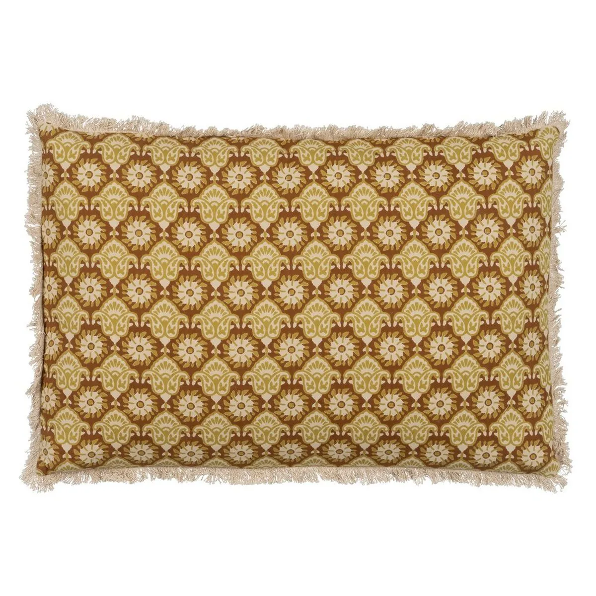 Cuscino Cotone Marrone Beige 60 x 40 cm