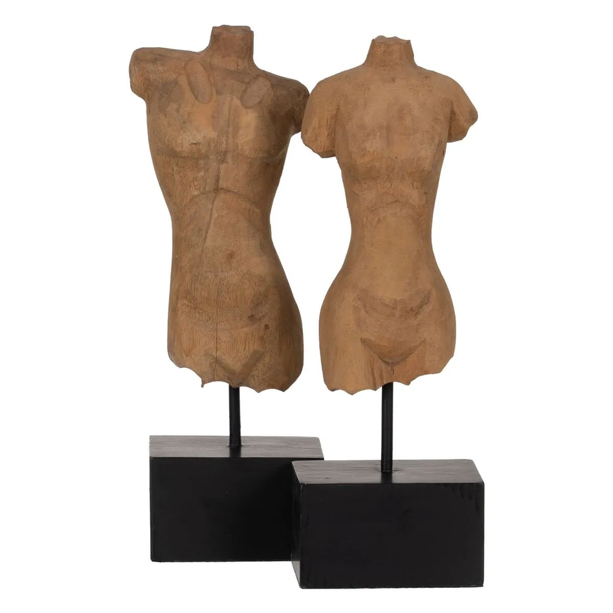 Scultura Busto Beige 14,5 x 9 x 38,5 cm (2 Unità)