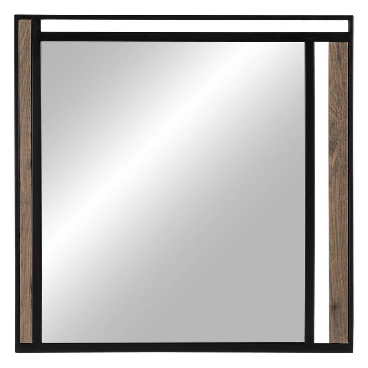 Specchio da parete NUDE Nero Beige 70 x 2 x 70 cm