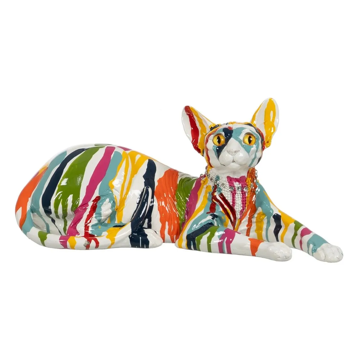 Statua Decorativa Gatto 33,5 x 15,5 x 15 cm