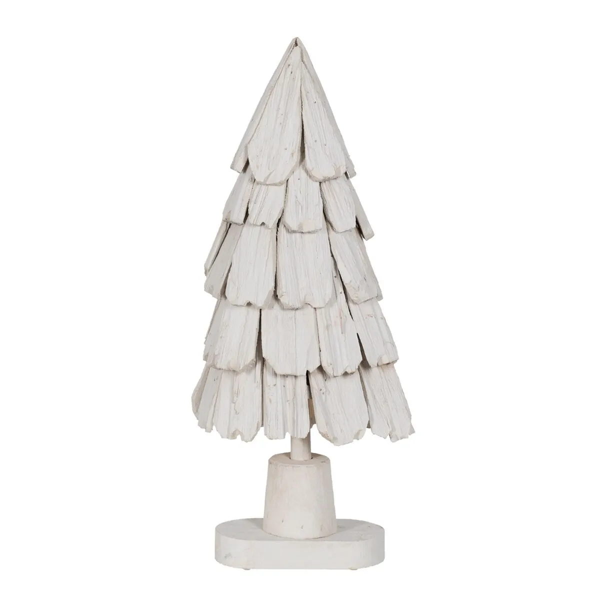 Albero di Natale Bianco Legno di paulownia 34 x 19 x 80 cm