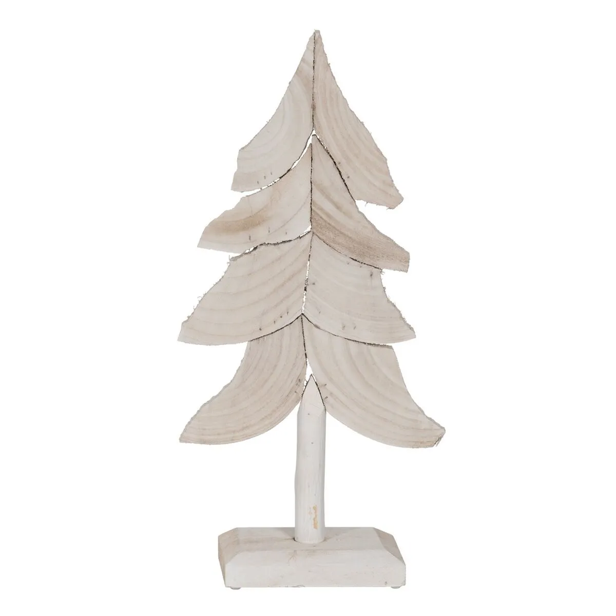 Albero di Natale Bianco Legno di paulownia 29 x 12 x 62 cm