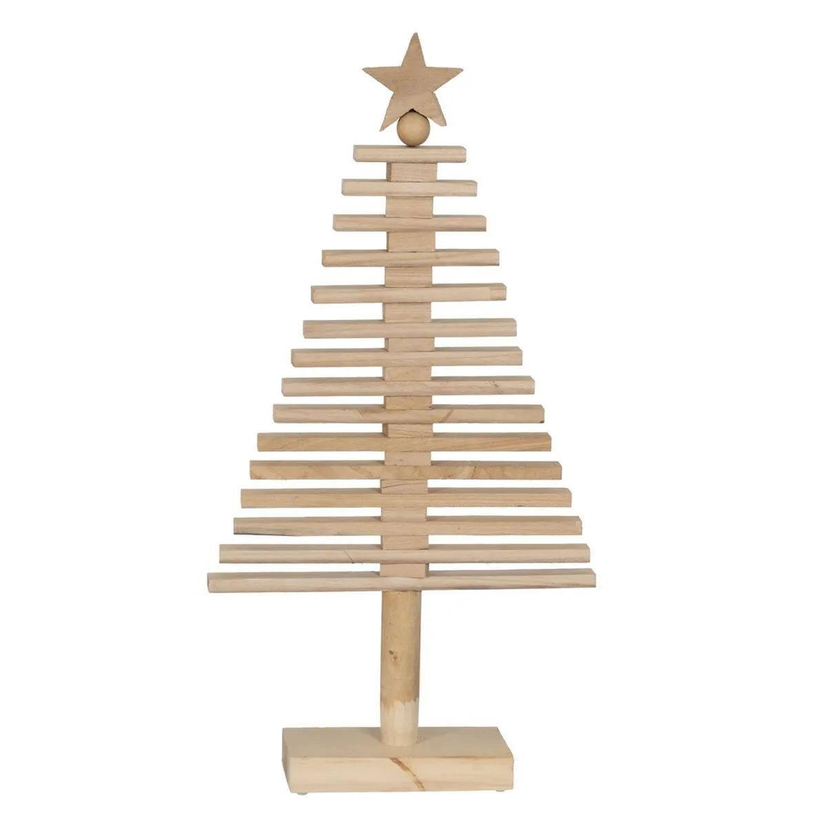 Albero di Natale Naturale Legno di paulownia 42 x 12 x 82 cm