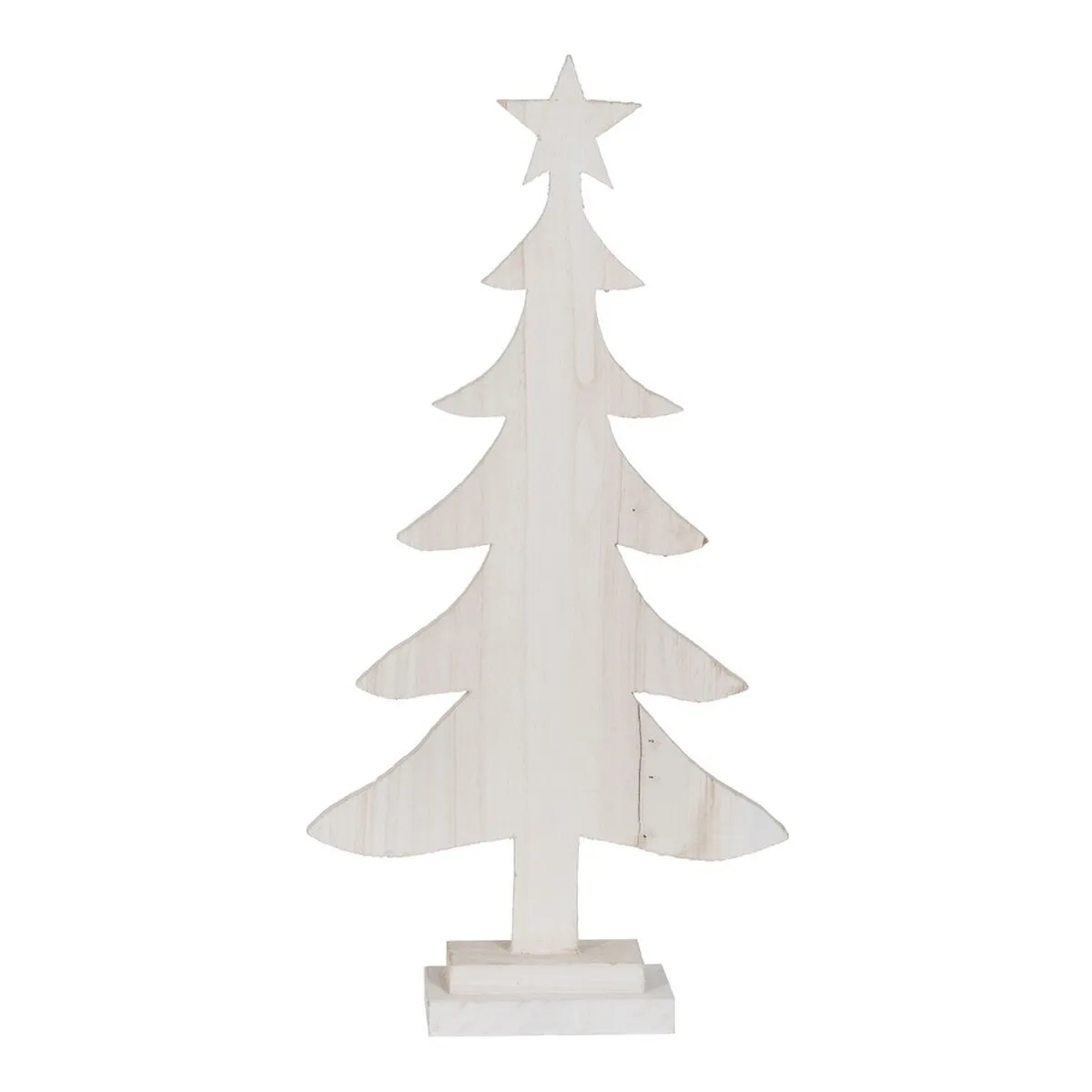 Albero di Natale Bianco Legno di paulownia 40 x 2 x 80 cm