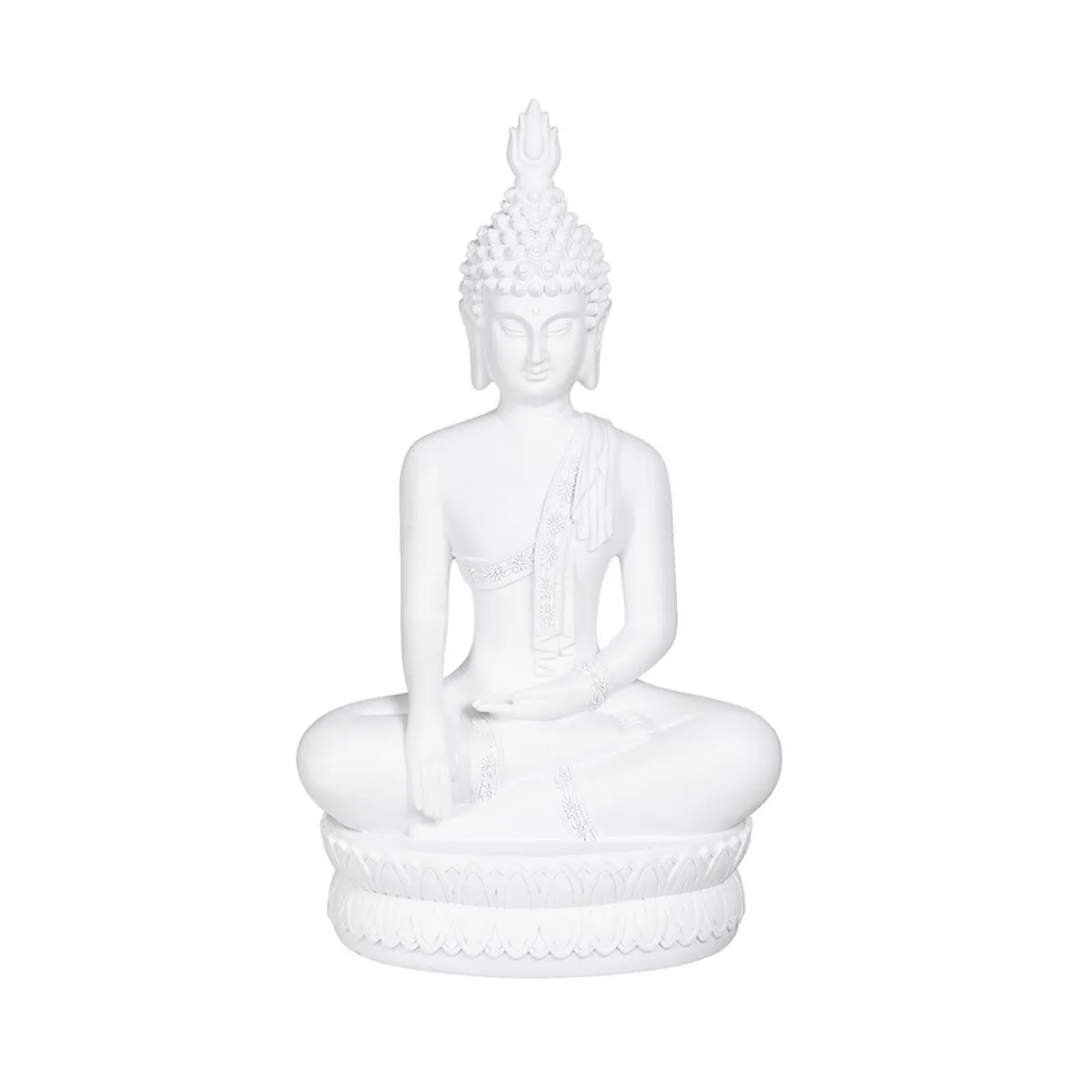 Statua Decorativa Bianco Buddha 19,2 x 12 x 32,5 cm