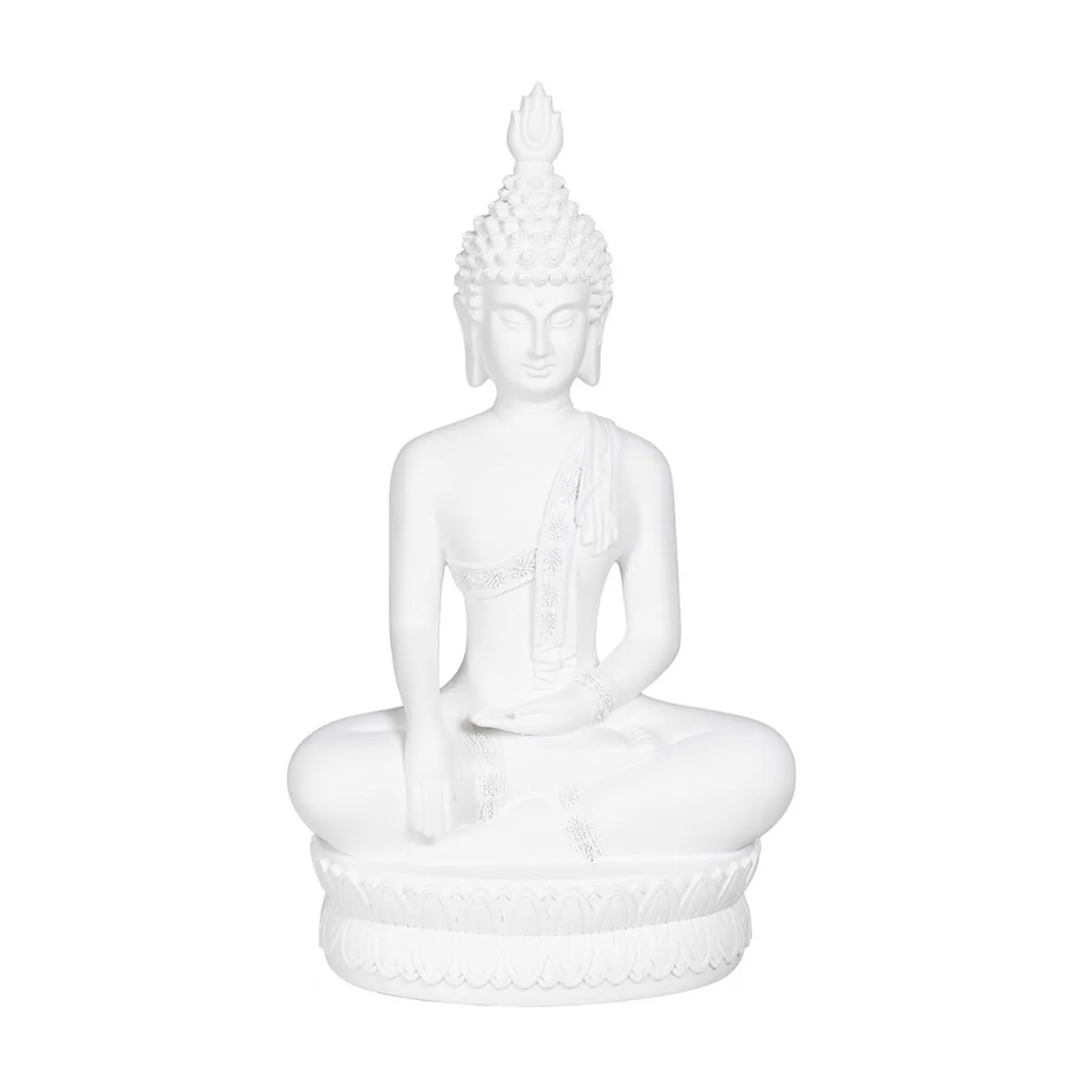 Statua Decorativa Bianco Buddha 24 x 14,2 x 41 cm