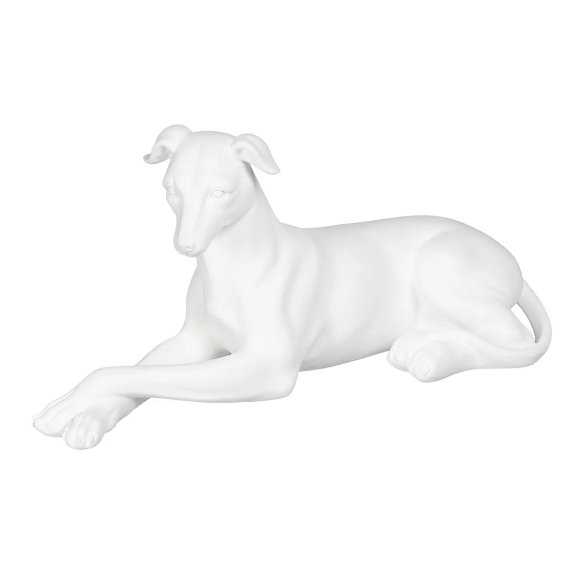 Statua Decorativa Bianco Cane 18 x 12,5 x 37 cm