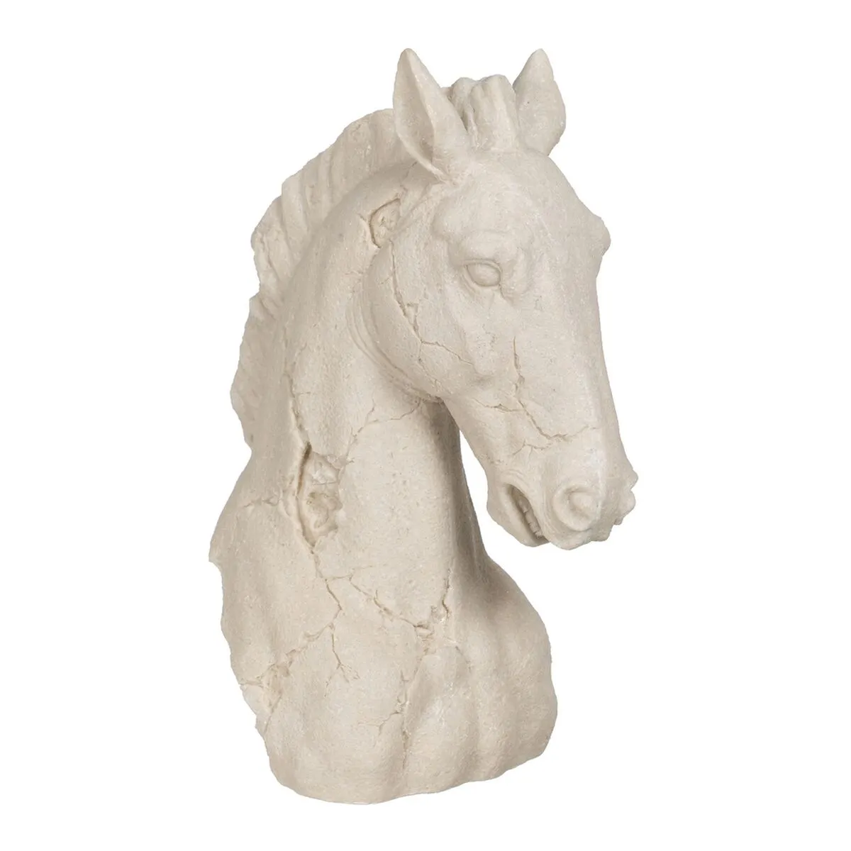 Statua Decorativa Crema Cavallo 27 x 17,5 x 39,5 cm