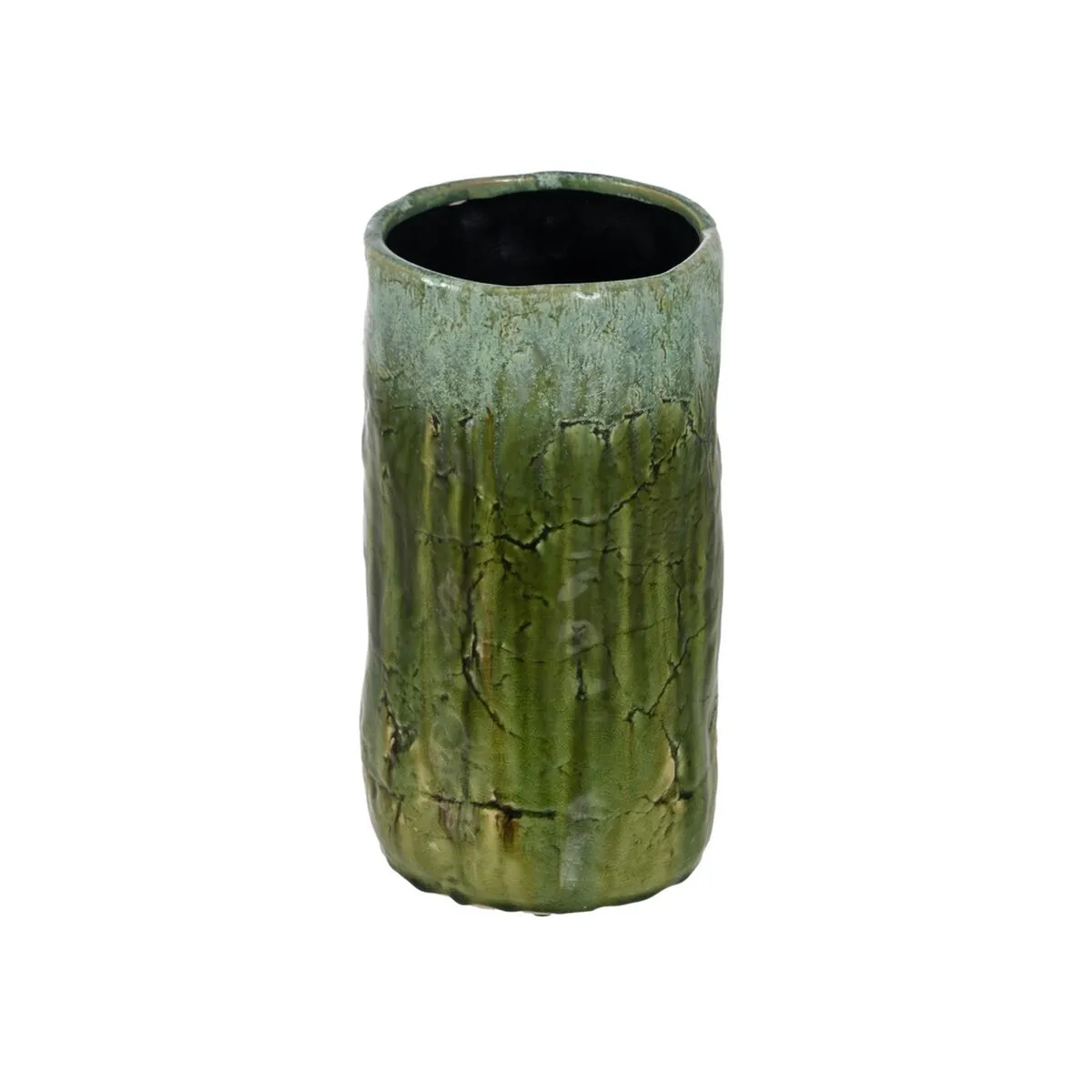 Vaso Verde Ceramica 17,5 x 17,5 x 33 cm