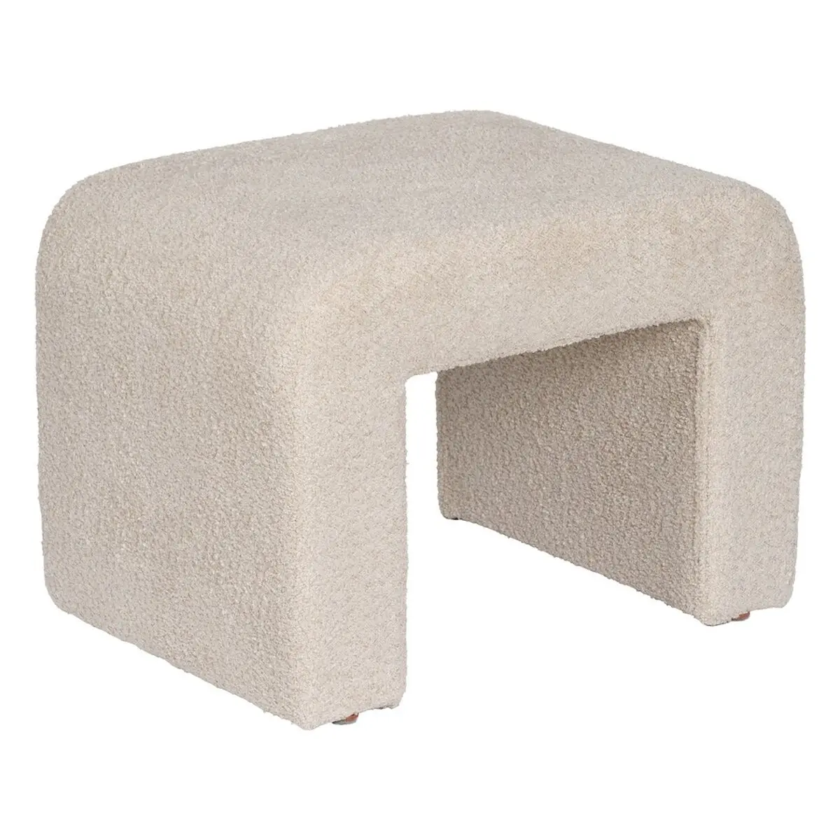 Puff Beige Poliestere 67 X 48 X 47 CM