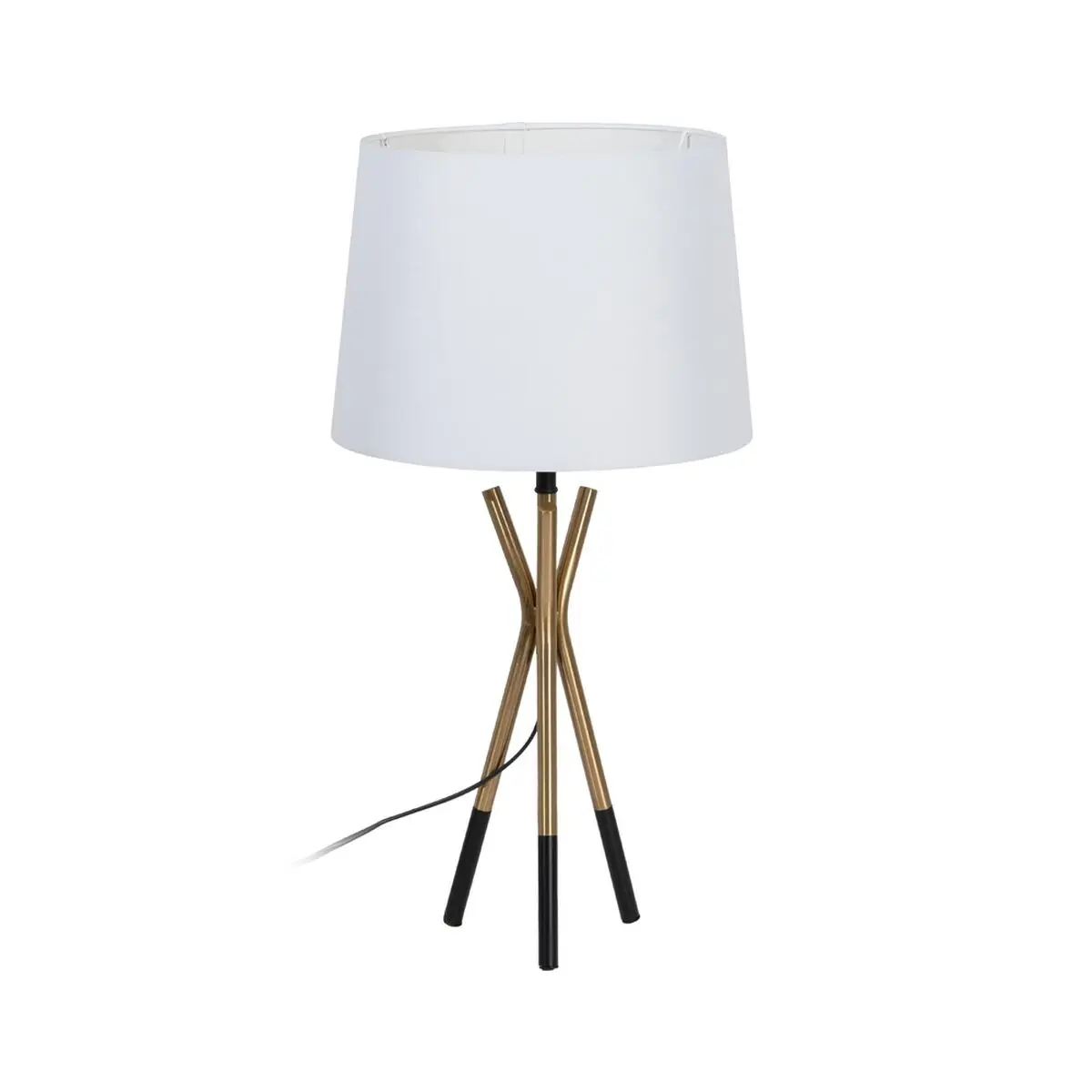 Lampada da tavolo Bianco Nero Dorato Ferro 40 W 33 x 33 x 63,5 cm