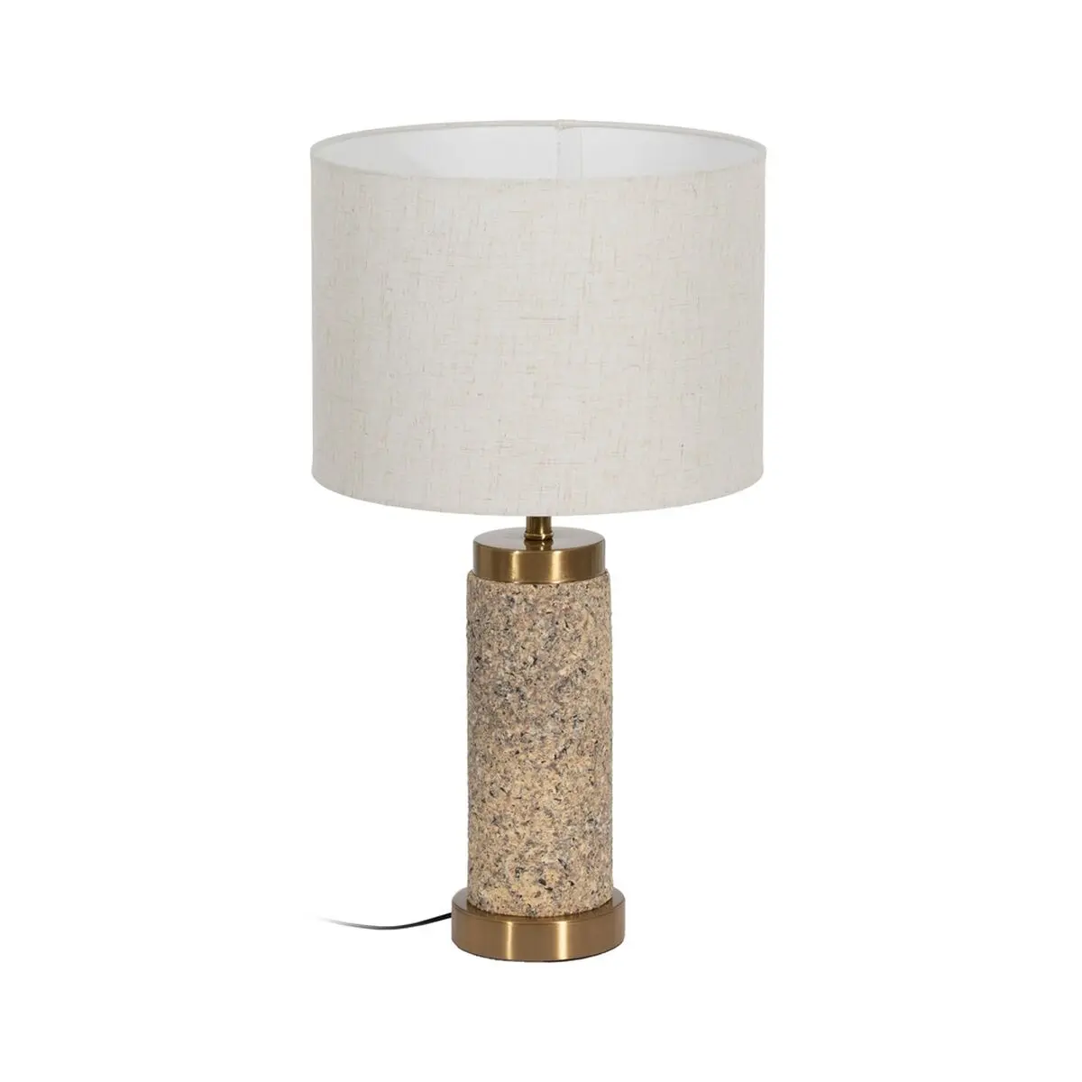 Lampada da tavolo Beige Crema Dorato Ceramica Ferro 40 W 28 x 28 x 50 cm