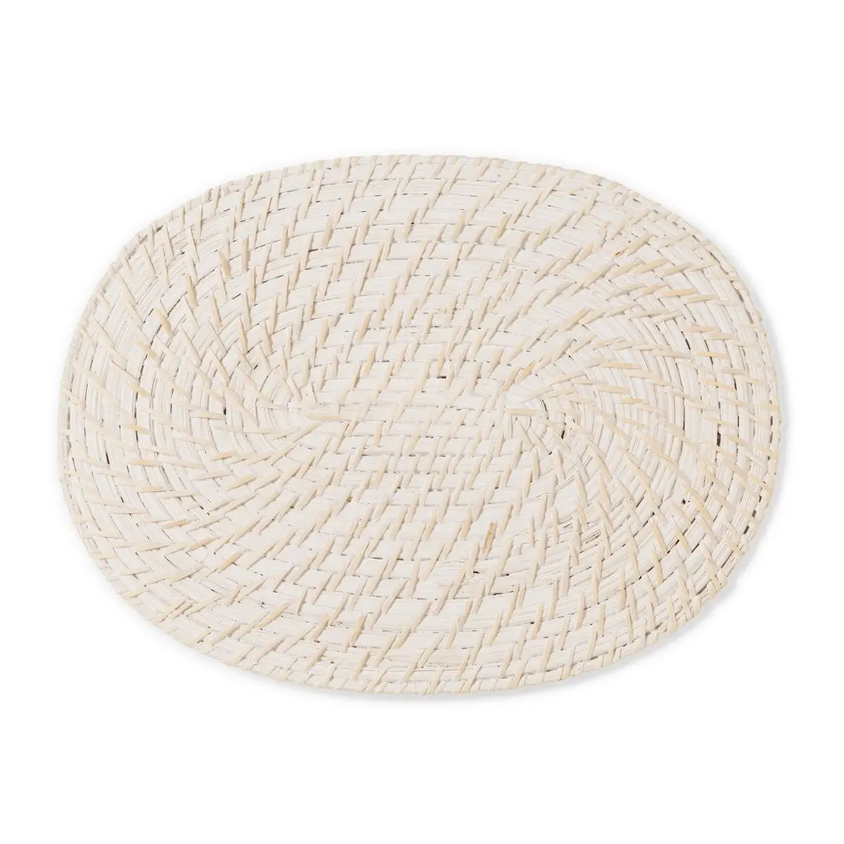 Sottopentola Bianco Bambù Rattan 40 x 30 x 0,5 cm