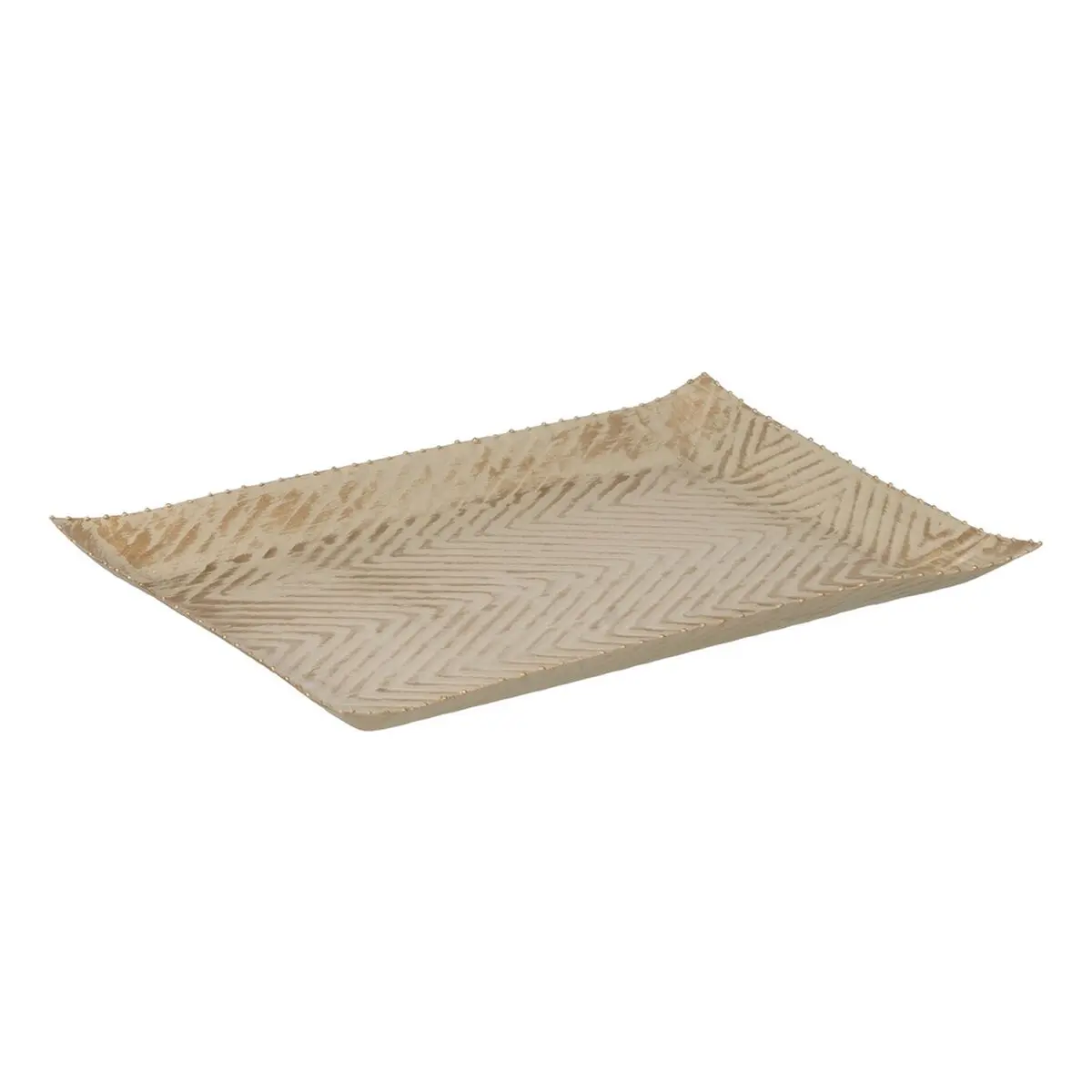 Vassoio Beige Dorato 36 x 23 x 2 cm