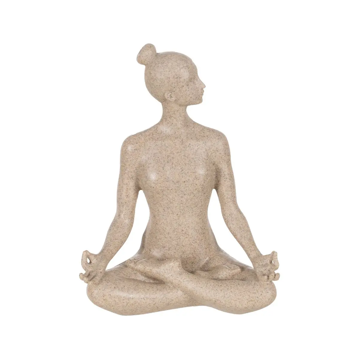 Statua Decorativa Beige Yoga 17,5 x 10,5 x 22,5 cm