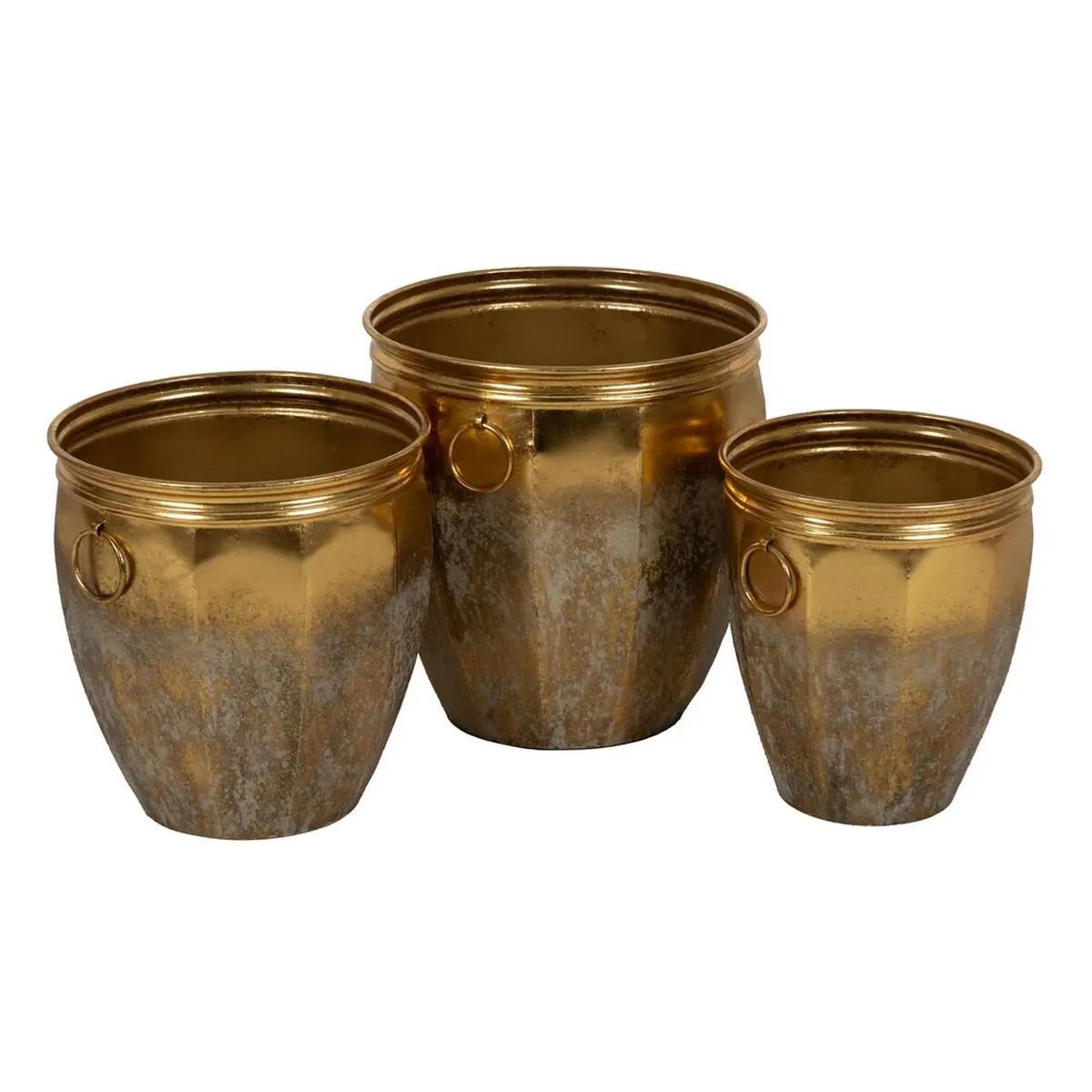 Vaso Dorato Ferro (3 Unità)