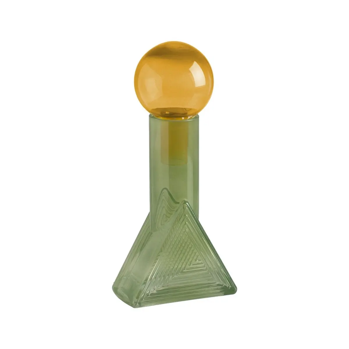 Statua Decorativa Giallo Verde Bottiglia 16,8 x 16,8 x 33,5 cm