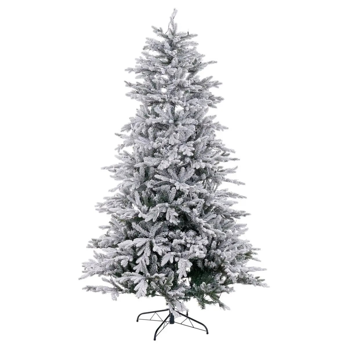 Albero di Natale Bianco Verde PVC Metallo Polietilene 120 X 120 X 240 CM