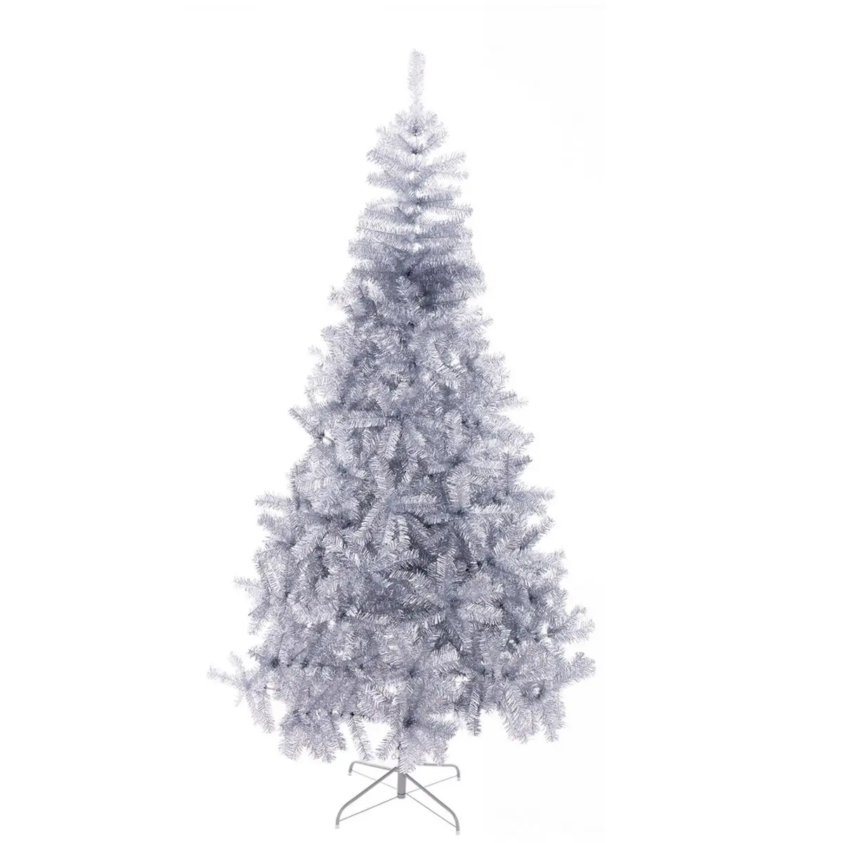 Albero di Natale Argentato Metallo Plastica 110 x 110 x 210 cm