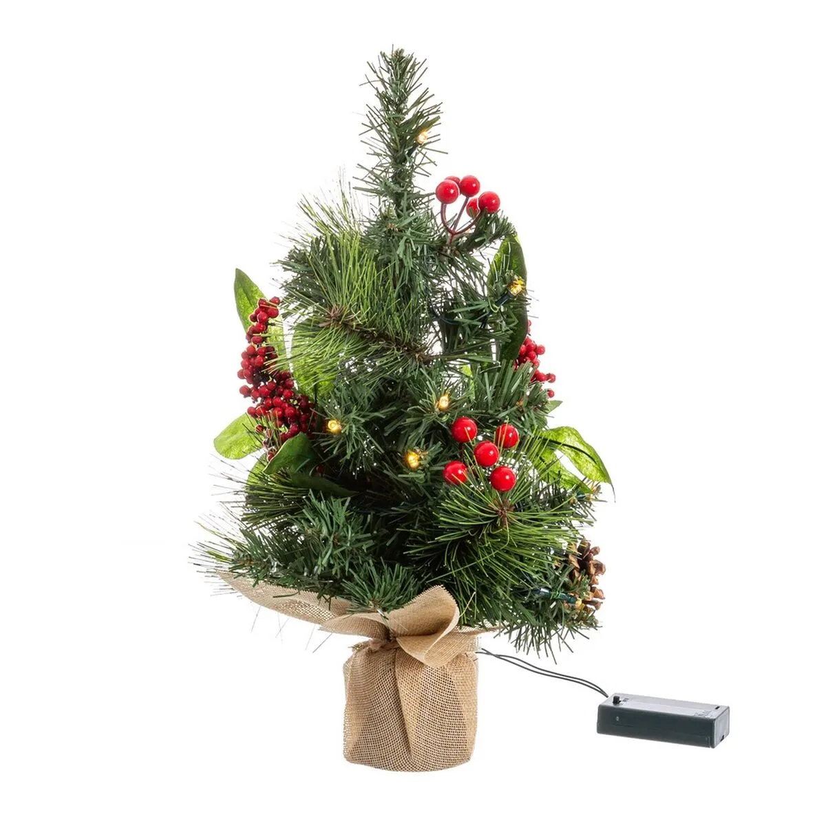 Albero di Natale Multicolore PVC Metallo 20 x 20 x 40 cm