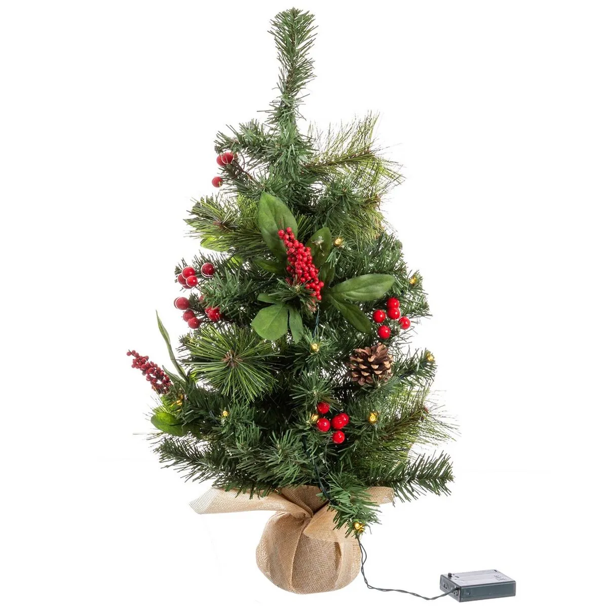 Albero di Natale Multicolore PVC Metallo 30 x 30 x 60 cm