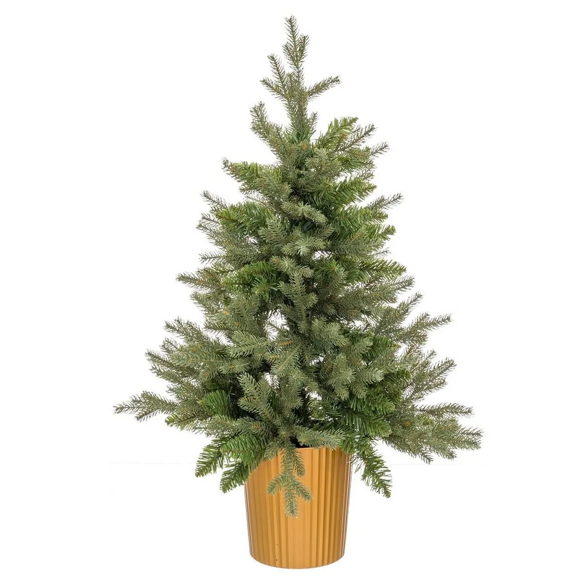 Albero di Natale Verde Dorato Polietilene 82 x 82 x 120 cm