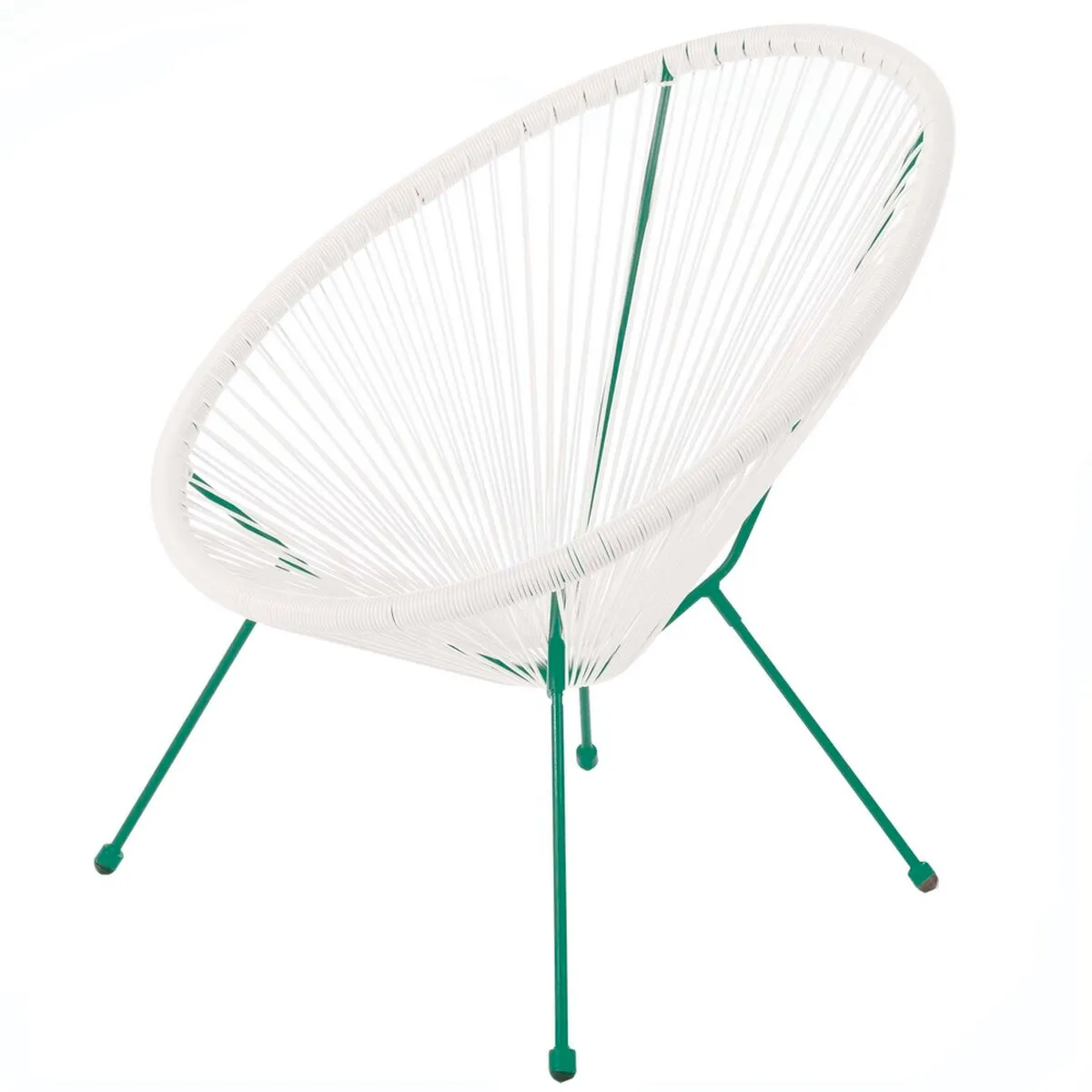 Poltrona da giardino Acapulco 73 x 80 x 85 cm Bianco Rattan