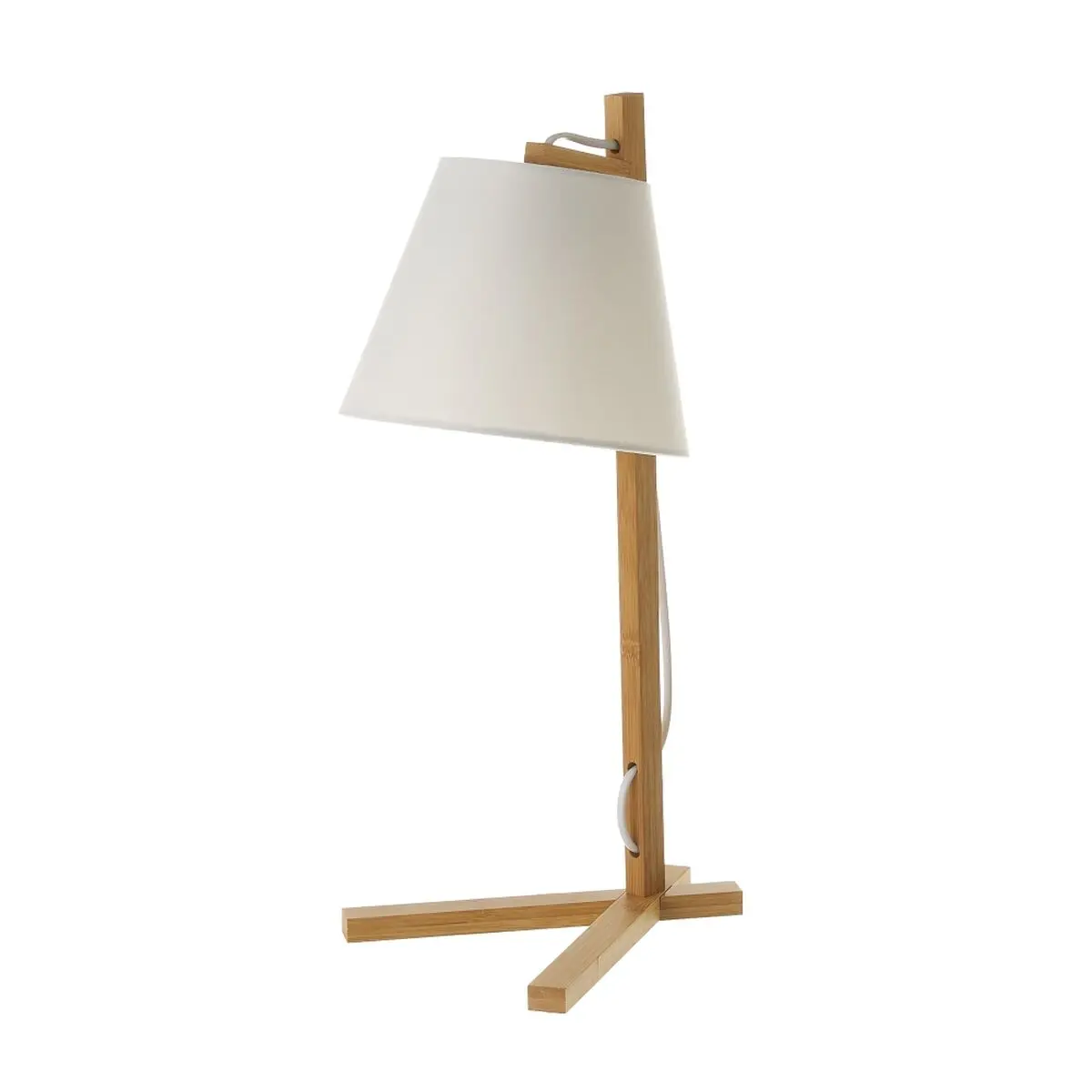 Lampada da tavolo Bianco Naturale Bambù 40 W 220-240 V 27 x 21 x 50 cm