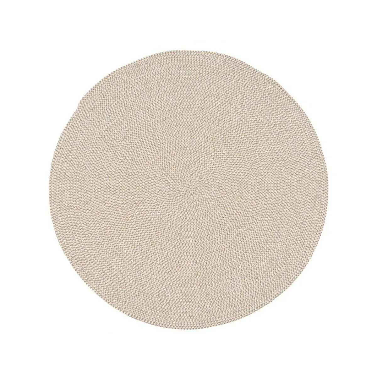 Tappeto Bianco Beige 90 x 90 x 0,2 cm