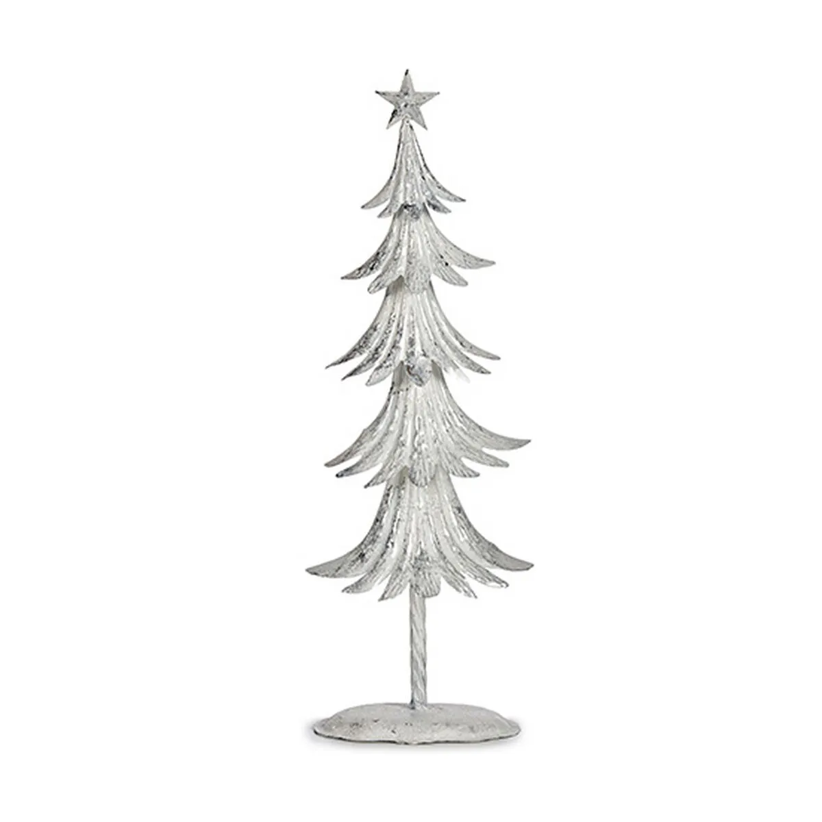 Albero di Natale 17,5 x 50 x 11 cm Metallo Bianco