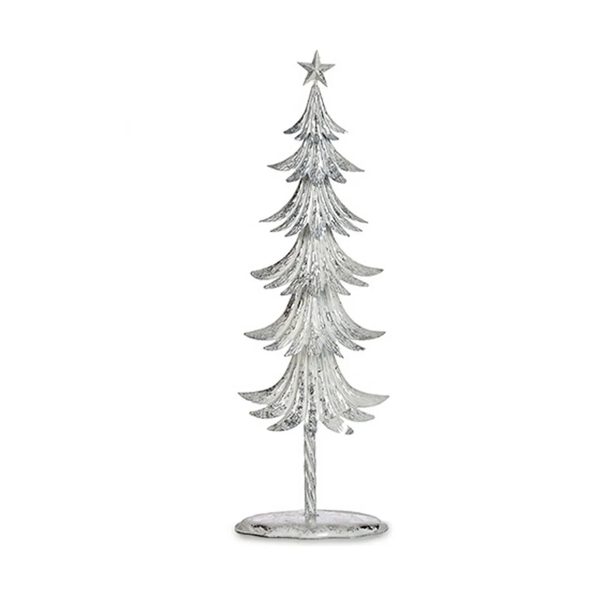 Albero di Natale 20 x 58 x 13 cm Metallo Bianco