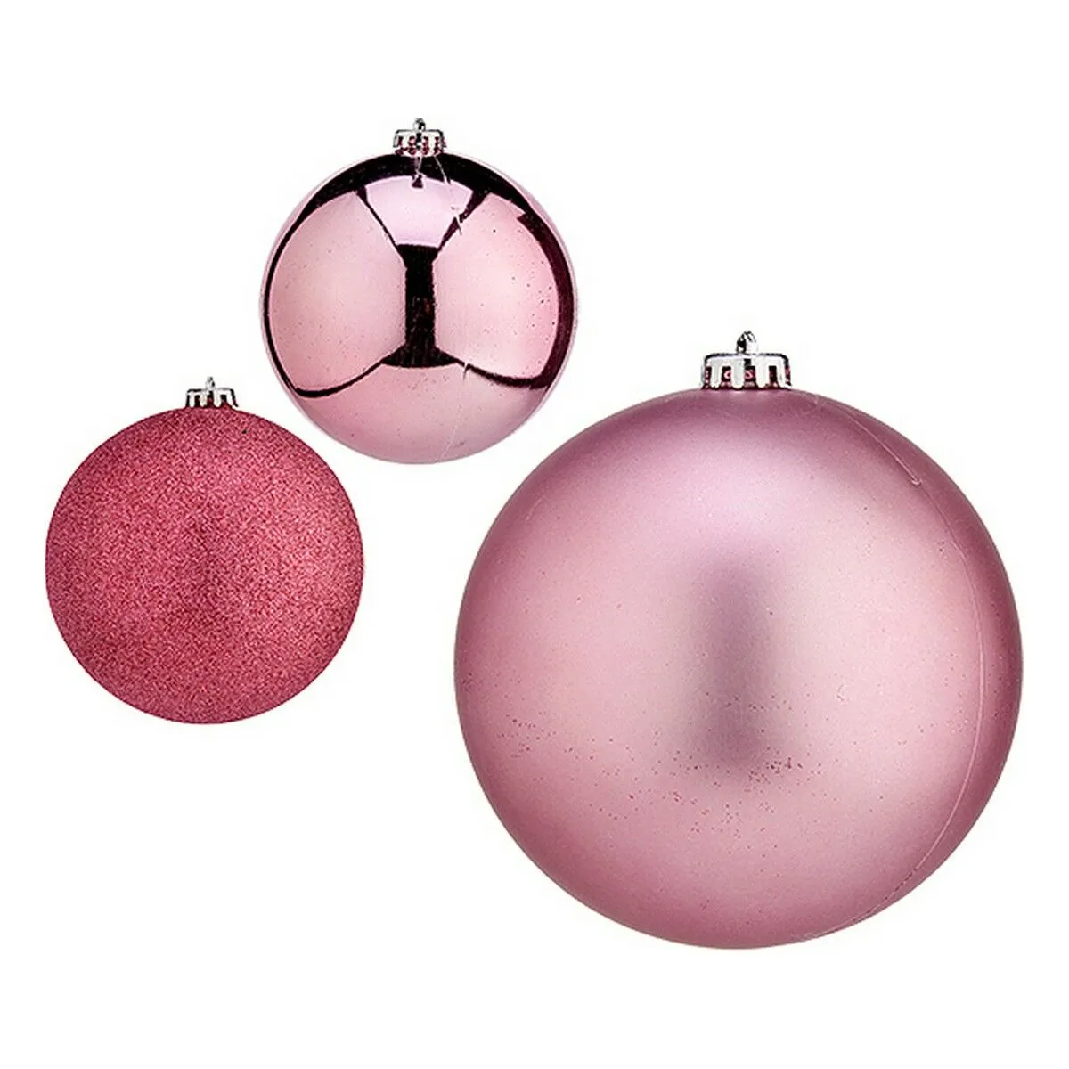 Palla di Natale Ø 15 cm 6 Unità Rosa