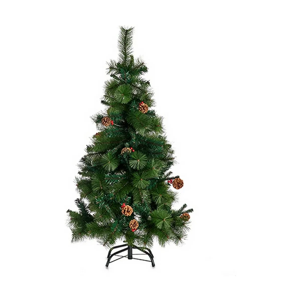 Albero di Natale Rosso Metallo Verde Plastica (Ø 80 x 180 cm)