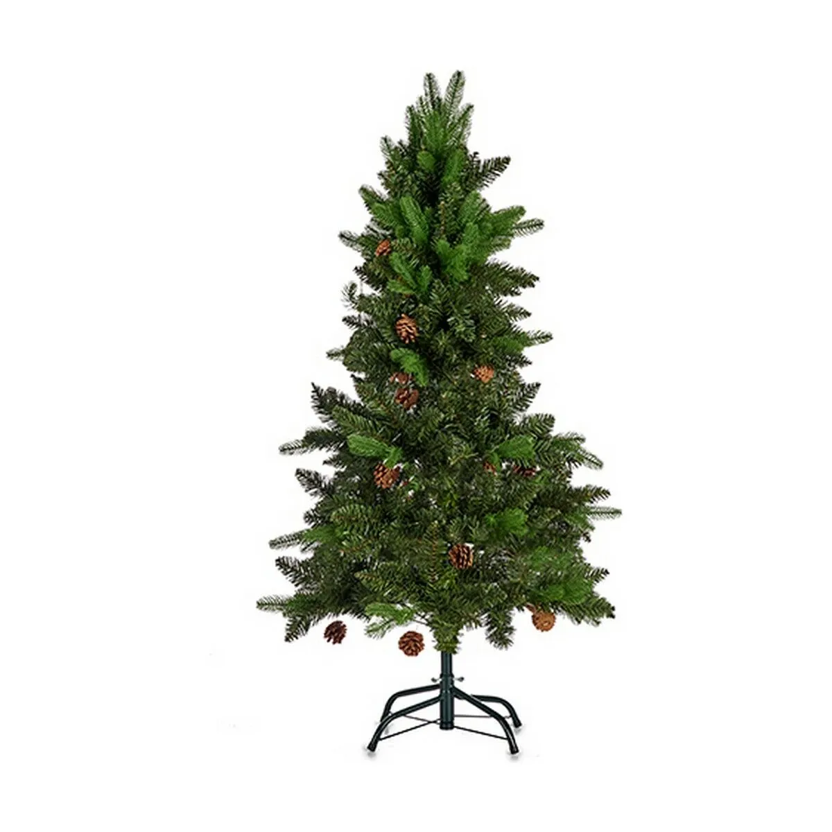 Albero di Natale Marrone Verde Metallo Plastica