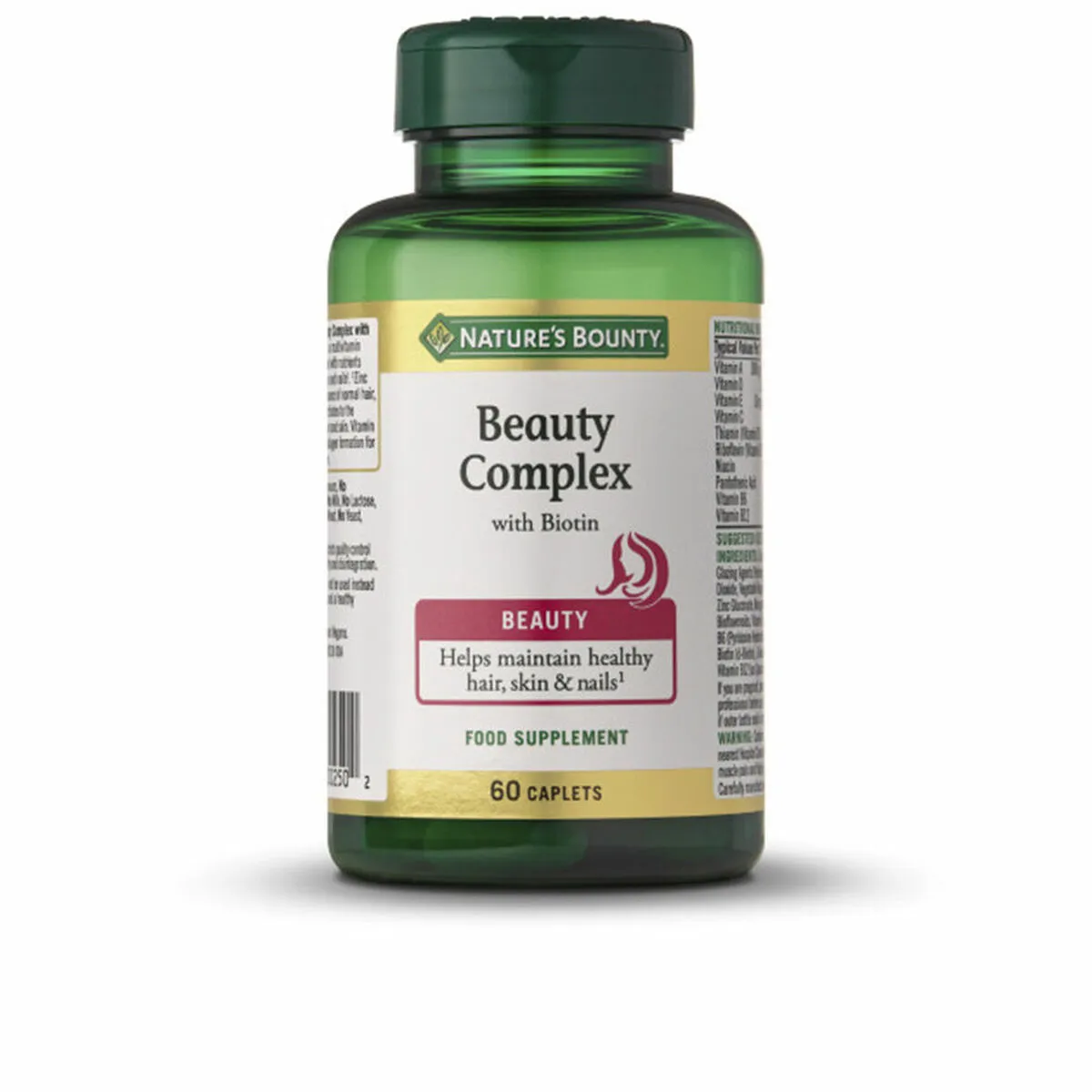 Integratore Alimentare Nature's Bounty Beauty Complex Biotina 60 Unità