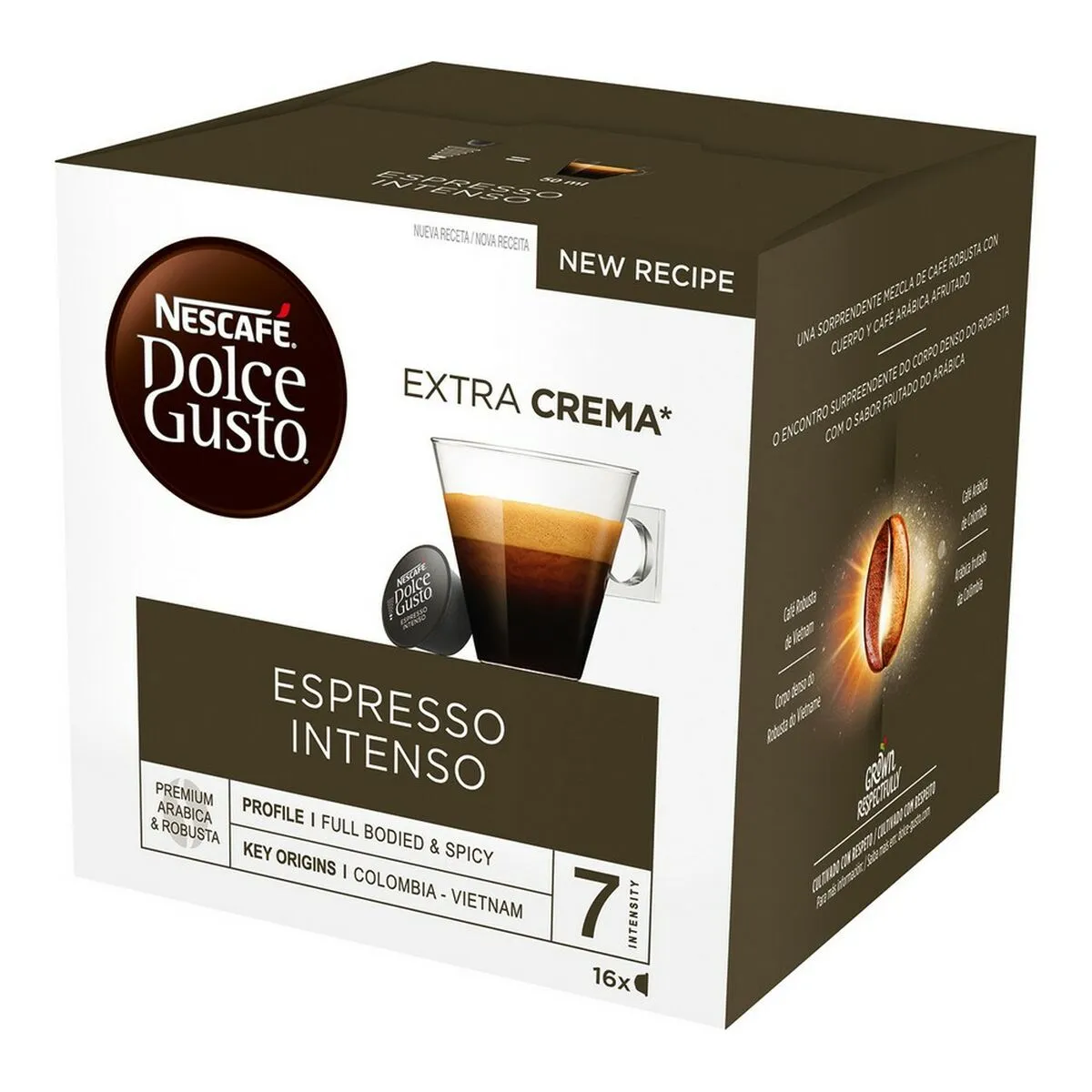 Capsule di caffè Espresso Intenso Nestle (16 uds)