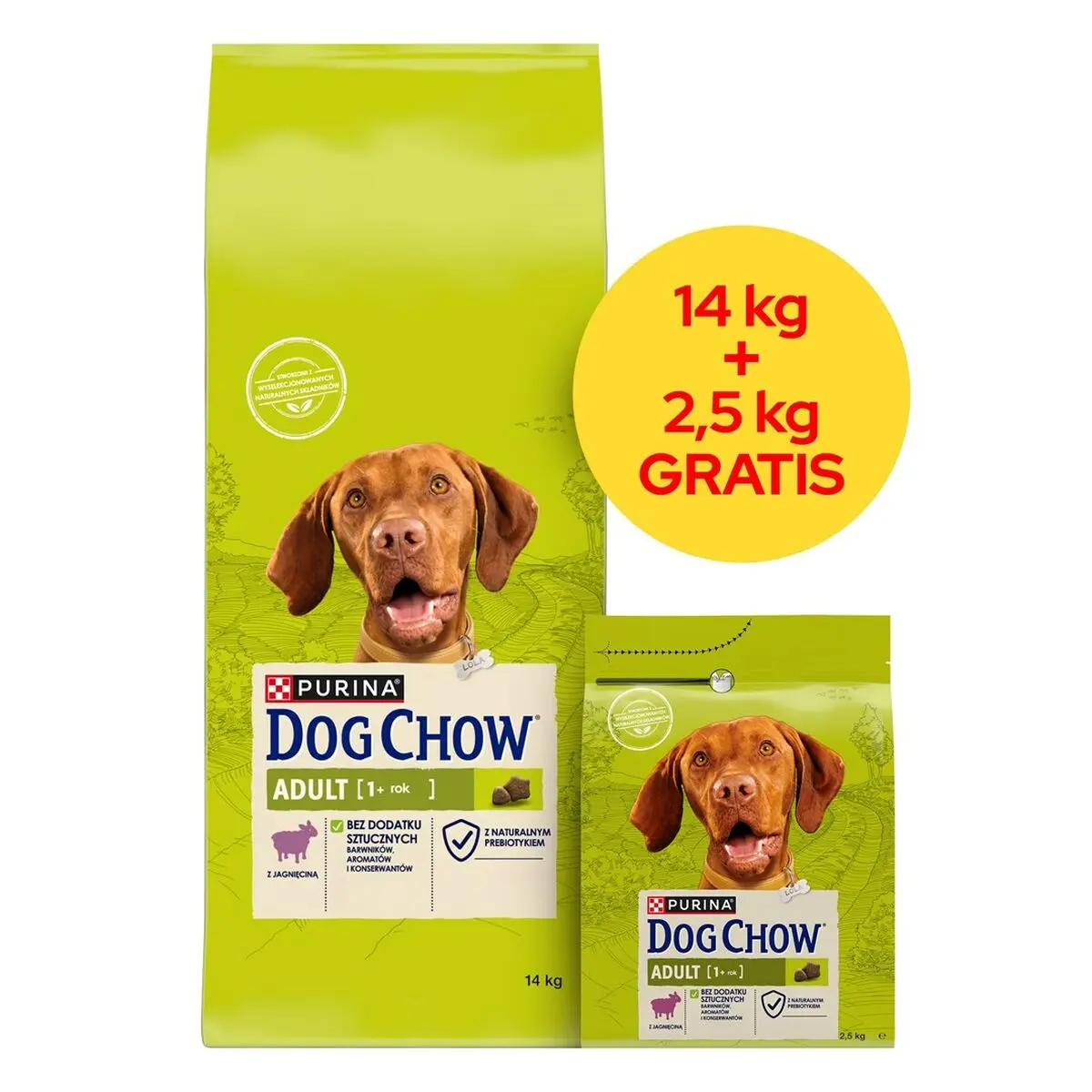 mangime Purina Dog Chow Adult Lamb Agnello