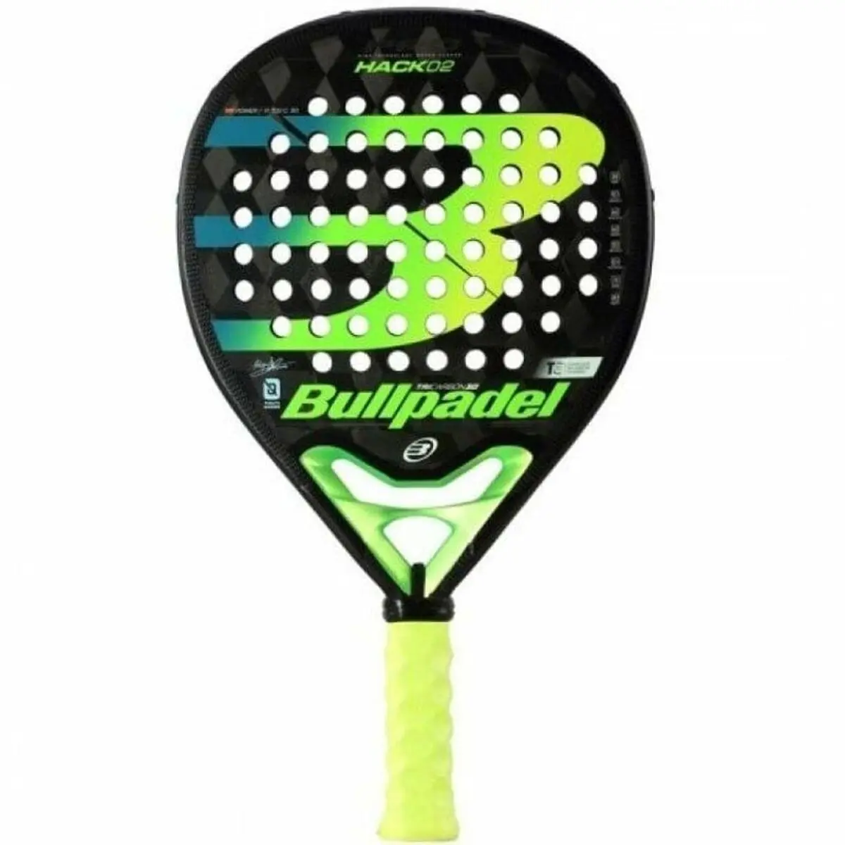 Racchetta da Padel Bullpadel Hack 02 Proline 2020 Paquito Navarro Verde 38 mm