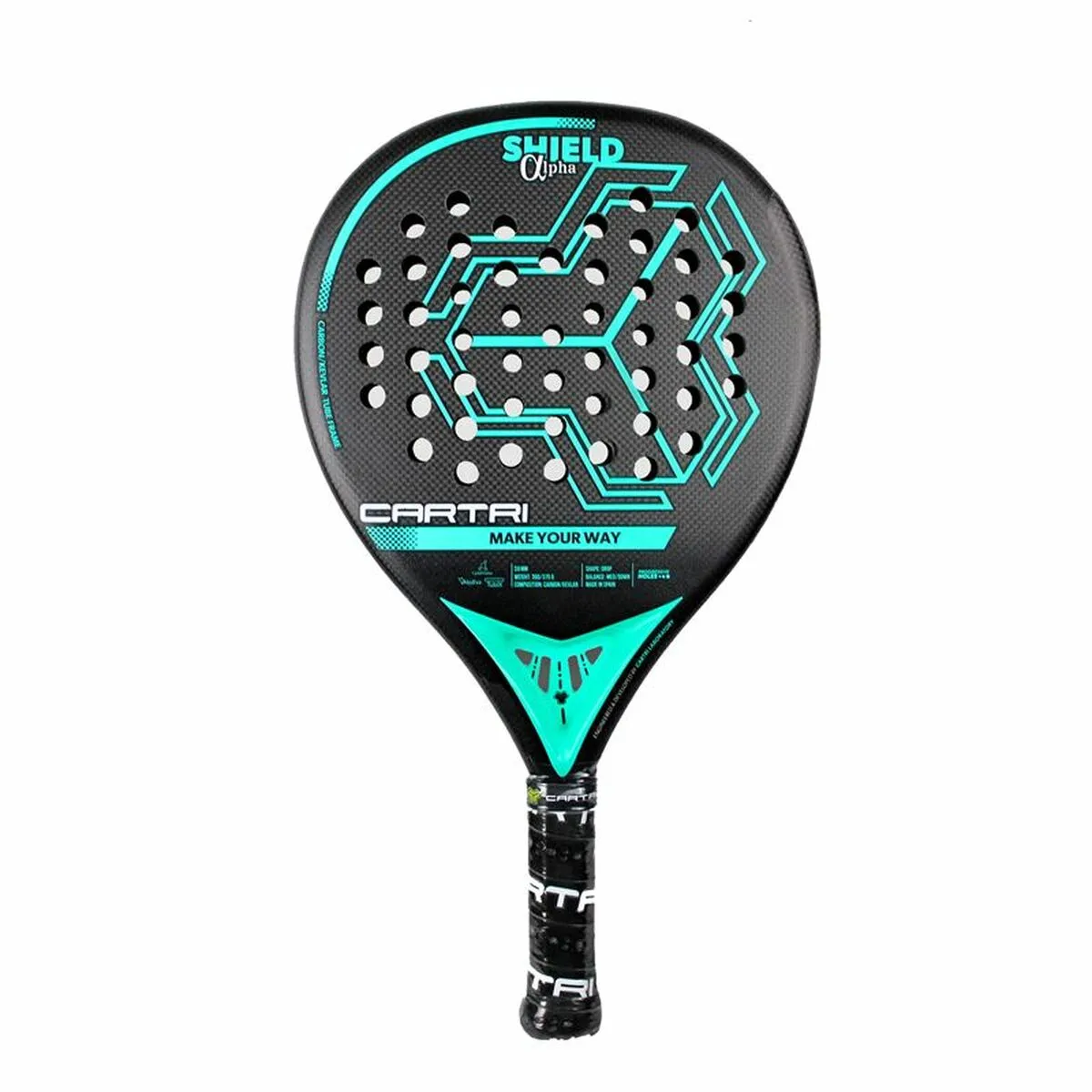 Racchetta da Padel Cartri Shield Alpha Nero