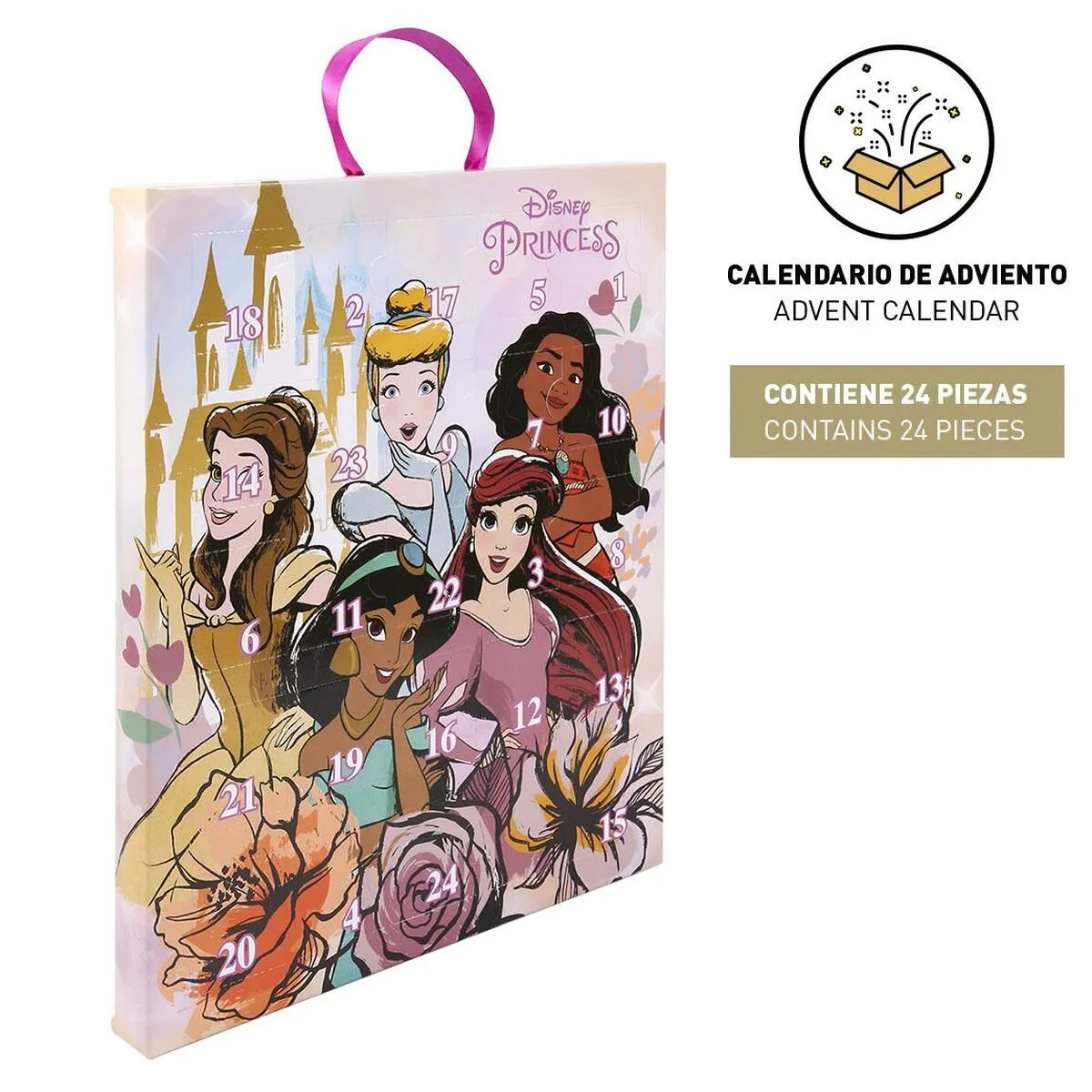 Calendario dell'Avvento Princesses Disney 24 Pezzi