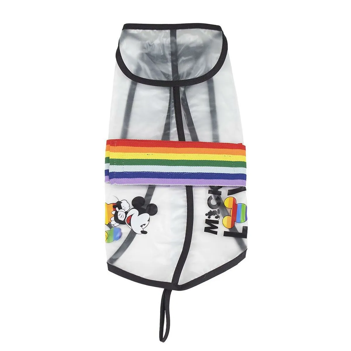 Impermeabile per Cani Disney Pride Trasparente Nero M