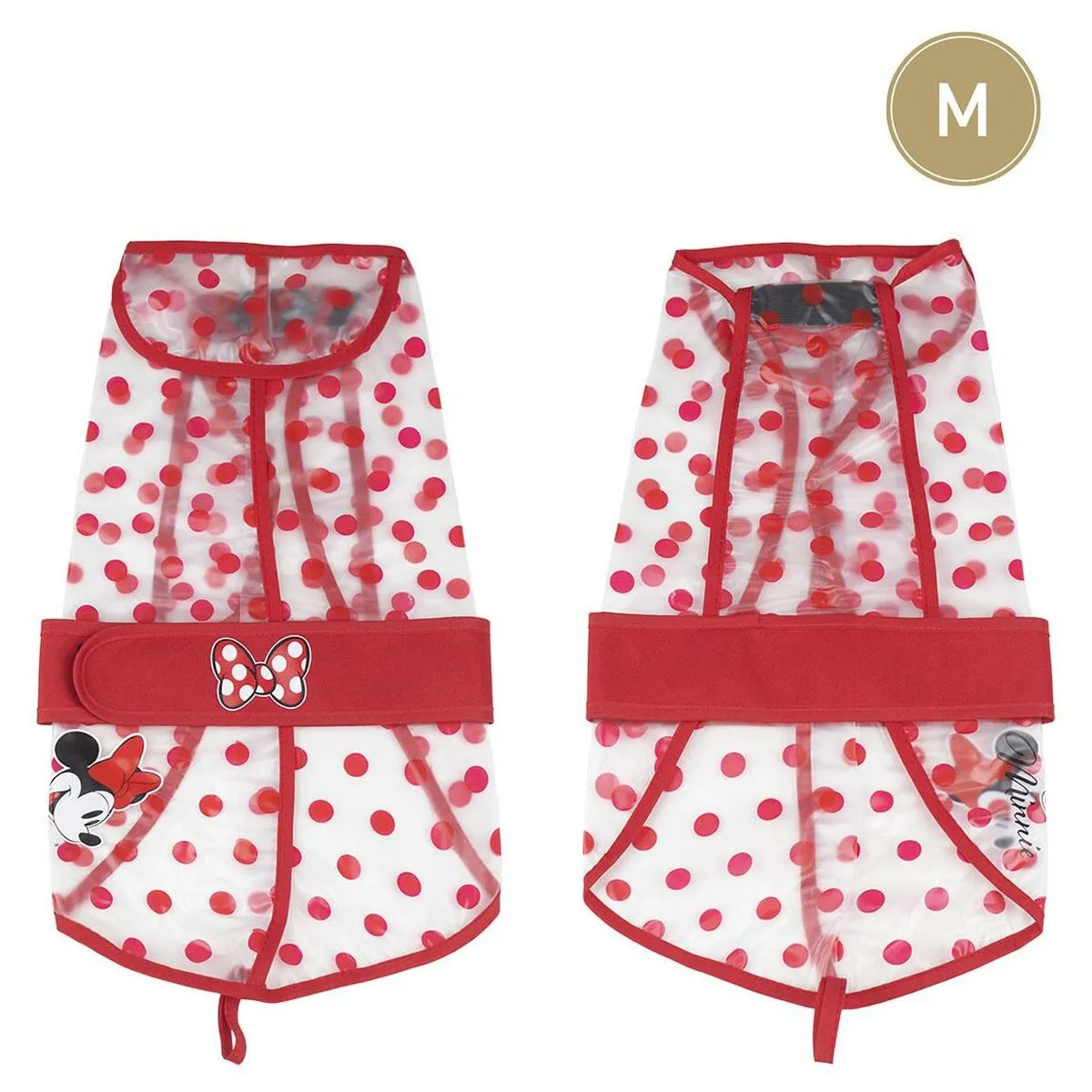 Impermeabile per Cani Minnie Mouse Rosso