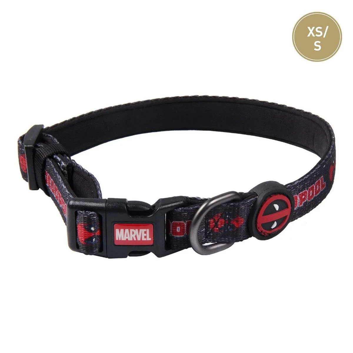 Collare per Cani Deadpool Nero XS/S