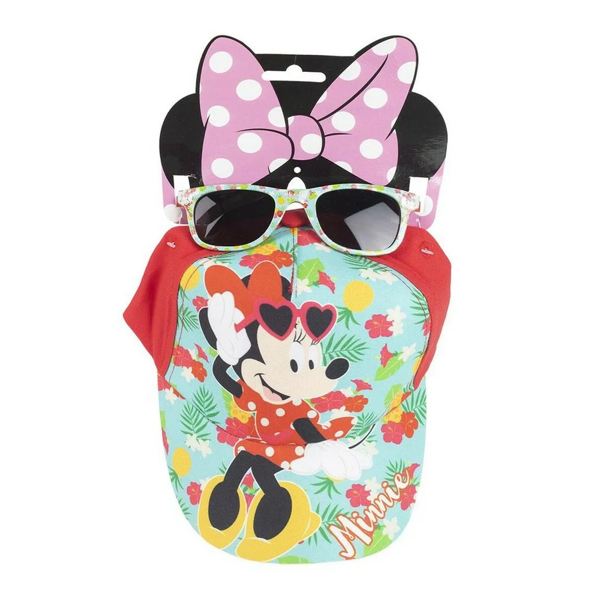 Set Minnie Mouse Occhiali da Sole Turchese Berretto (2 pcs)