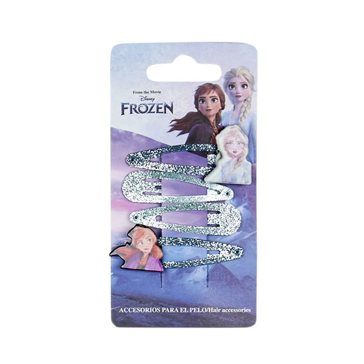 Fermagli per Capelli Frozen 4 Pezzi Multicolore