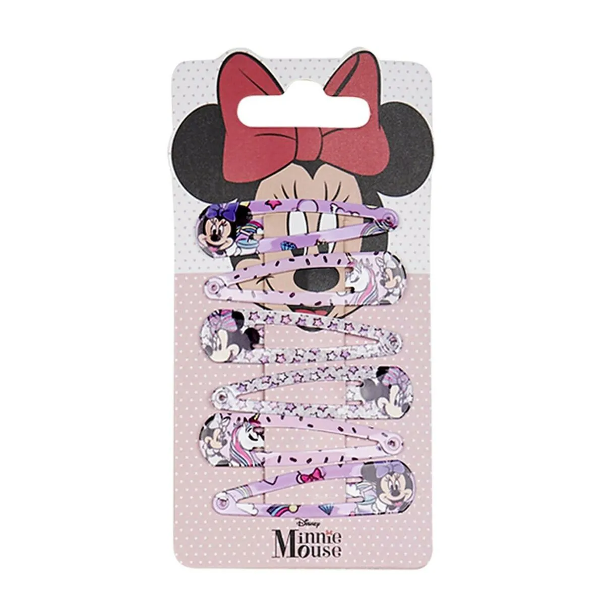 Fermagli per Capelli Minnie Mouse 6 Pezzi Multicolore