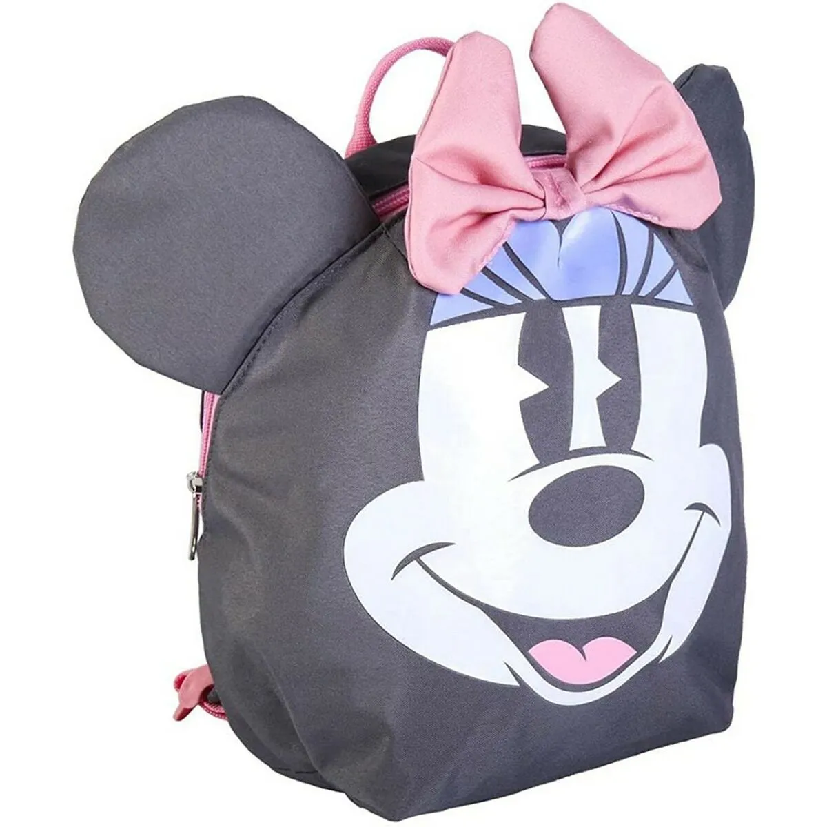 Zaino per Bambini Minnie Mouse Grigio (9 x 20 x 25 cm)