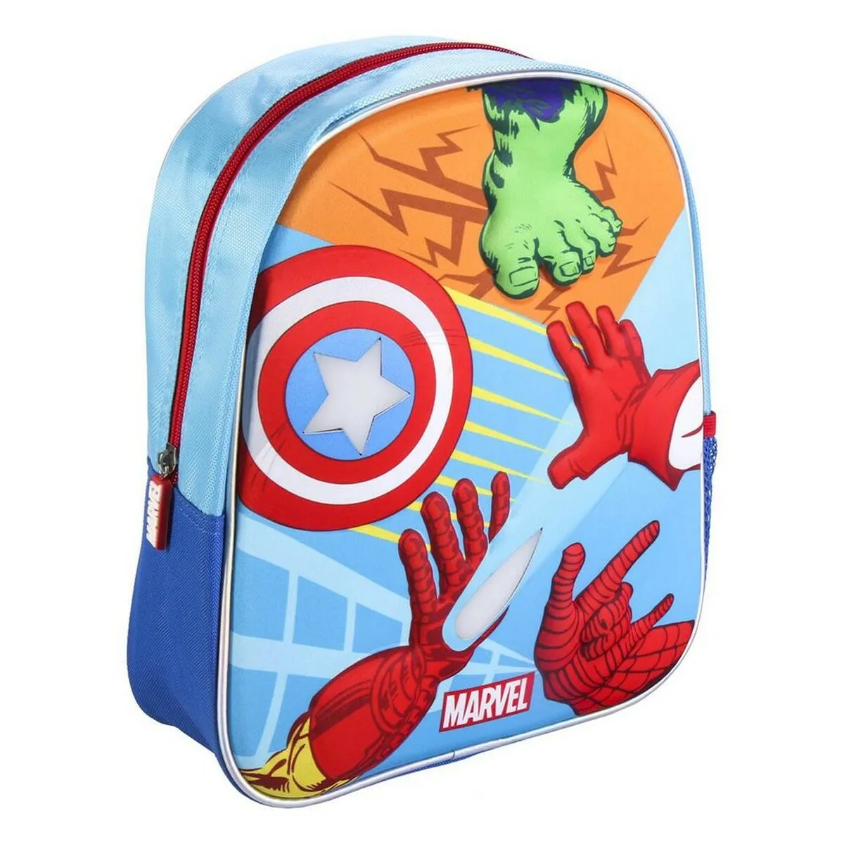 Zaino per Bambini 3D The Avengers Azzurro (25 x 31 x 10 cm)